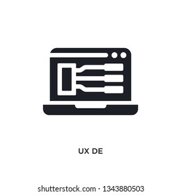 ux de isolated icon. simple element illustration from programming concept icons. ux de editable logo sign symbol design on white background. can be use for web and mobile