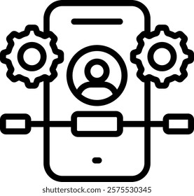 Ux Design Icon Outline Vector Illustration