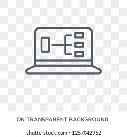 UX Design icon. Trendy flat vector UX Design icon on transparent background from Programming collection. High quality filled UX Design symbol use for web and mobile