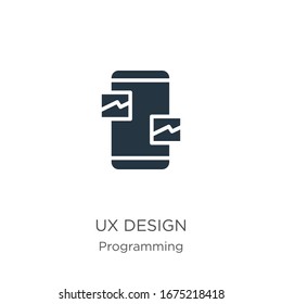Ux design icon vector. Trendy flat ux design icon from programming collection isolated on white background. Vector illustration can be used for web and mobile graphic design, logo, eps10