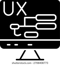 Diseño de Ux Line Vector Icon Design