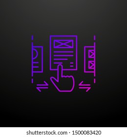 Ux design nolan icon. Elements of web development set. Simple icon for websites, web design, mobile app, info graphics