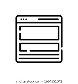 Ux Design Vector illustration. Design Development line icon. EPS 10