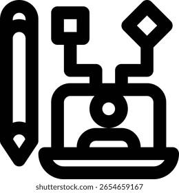 Diseñador Ux, Diseño Ux, Icono De Esquema De Experiencia De Usuario