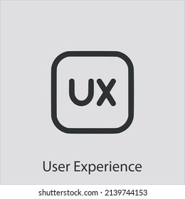 ux icon vector icon.Editable stroke.linear style sign for use web design and mobile apps,logo.Symbol illustration.Pixel vector graphics - Vector