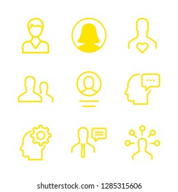 ux icons set with user vector set