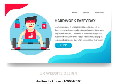 Ux Illustration Website Flat colour 