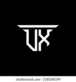 UX letter logo creative design with vector graphic