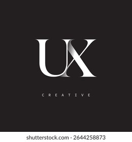 UX Monogram Logo Minimal Elegant Letter mark for Luxury, Fashion   Creative Brands	
