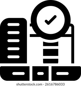 UX Review Glyph Vector Icon Design