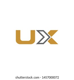 UX simple logo icon design vector