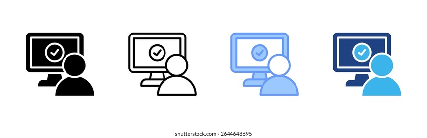 Ux Testing icon sheet multiple style collection