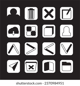 Ux ui design icon set for android and website design