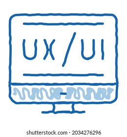ux ui design. isolated symbol illustration