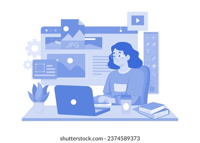 UX UI designer laptop development experience app.