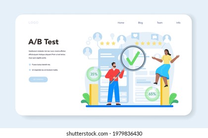 UX UI designer web banner or landing page. App interface improvement. User interface design and user experience development. Modern technology concept. Flat vector illustration