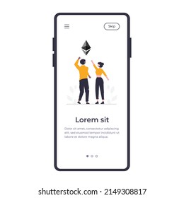 UX UI Onboarding Etherium design for your work