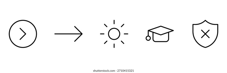Ícones da Web da UI do UX. Ilustrador de vetor, Adequado para página da Web, aplicativo móvel, Web e impressão.