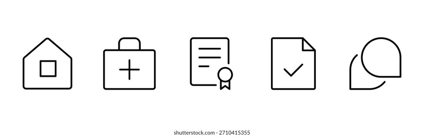 UX UI iconos web. Vector ilustrador, conveniente para la página del Web, App móvil, Web, e impresión.