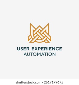 UXA Initial letter logo design template for technology company