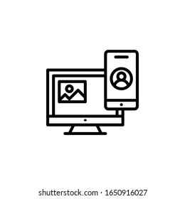 Ux/Ui Vektorillustration Illustrationssymbol. Informationstechnologie EPS10