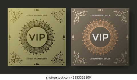 uxury vip card design template