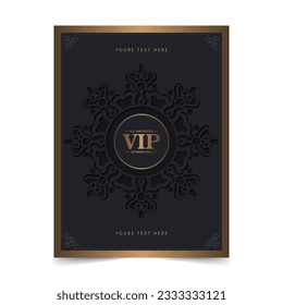 uxury vip card design template