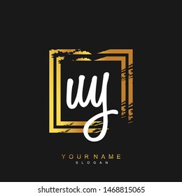 UY Initial beauty floral logo template