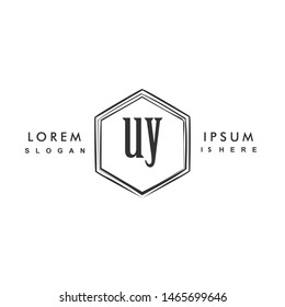 UY Initial beauty monogram logo vector