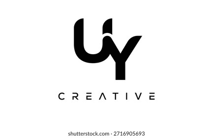 UY Letter Monogram Logo for Modern Creative Brand Identity