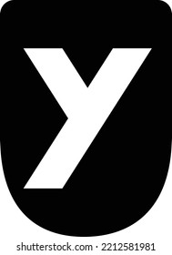 Uy logo icon symbol vector design black color U logo app website etc use