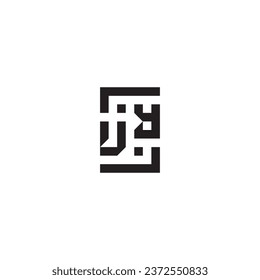 logotipo retro de concepto cuadrado UY en un diseño profesional de alta calidad que se imprimirá en cualquier medio impreso