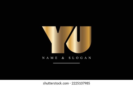 UY, YU, U, Y abstrakte Buchstaben Logo-Monogramm