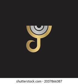 UY, YU, Y UND U Abstraktes Anfangsalphabet-Logo für Monogramm-Buchstaben