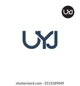 Design de Monograma de Letra de Logotipo UYJ