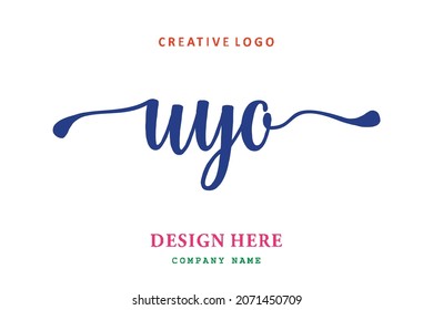 UYO lettering logo is simple, easy to understand and authoritative