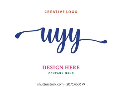 UYY lettering logo is simple, easy to understand and authoritative