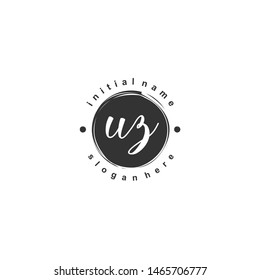 UZ Initial beauty monogram logo vector