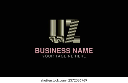 UZ initial logo | initial based abstract modern minimal creative logo, vector template image. luxury logotype , real estate homie . typography . initials 