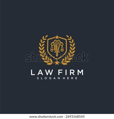 UZ letter monogram logo for lawfirm with pillar and leaf image design