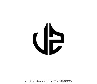 plantilla vectorial de diseño de logotipo UZ