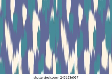 Uzbek ikat pattern and fabric in Uzbekistan. Abstract background for wallpaper, textile, cloth, fashion, table cloth 