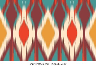 Ropa de seda de tipo ikat uzbeka en Uzbekistán. Antecedentes, Diseño para tela, cortina, abrigo, bata, ikat de Uzbekistán.