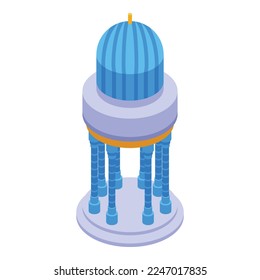 Uzbekistan building icon isometric vector. Tourism architecture. Travel cover