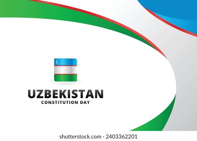 Uzbekistan Constitution Day Vector Design Illustration