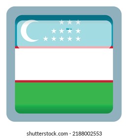 Uzbekistan emblem icon cartoon vector. Flag map. Islam money