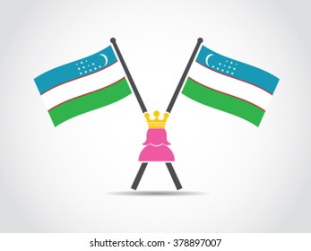Uzbekistan Emblem Queen