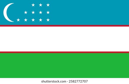 Uzbekistan Flag, Flag of Uzbekistan