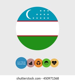 Uzbekistan flag