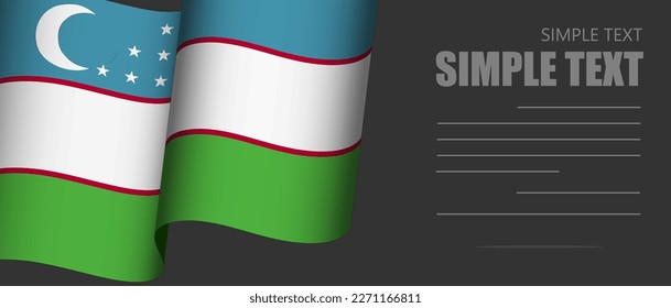 uzbekistan flag banner rectangle background,uzbekistan dark mode black tone wallpaper,website banner uzbekistan black and white tone with grey text.